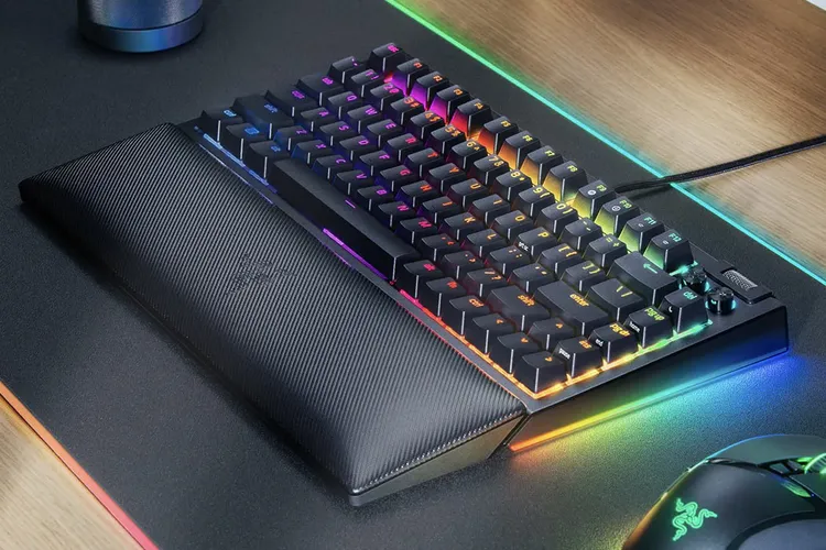 لوحة المفاتيح الميكانيكية Razer BlackWidow V4 75. الصورة: Razer