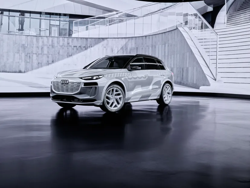 هذا هو الشكل الخارجي لسيارة Audi Q6 E-tron